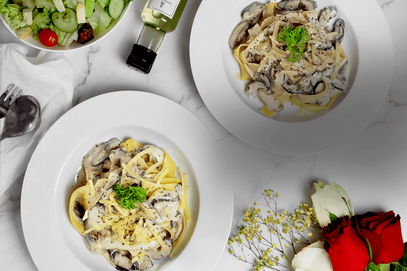 Creamy Truffle Mushroom Pasta - Aroma Truffle