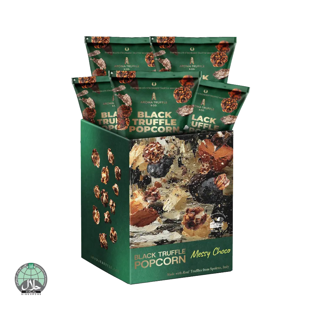 Black Truffle Popcorn - Messy Choco (Dark 60% Chocolate) Aroma Truffle & Co.