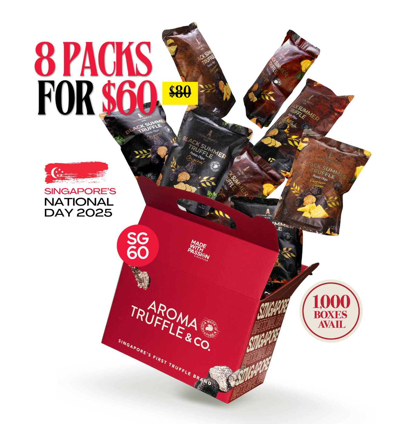 ๐ธ๐ฌ BUNDLE OF 8 PACKS ๐ธ๐ฌ 1,000 boxes available - 80% Gone!