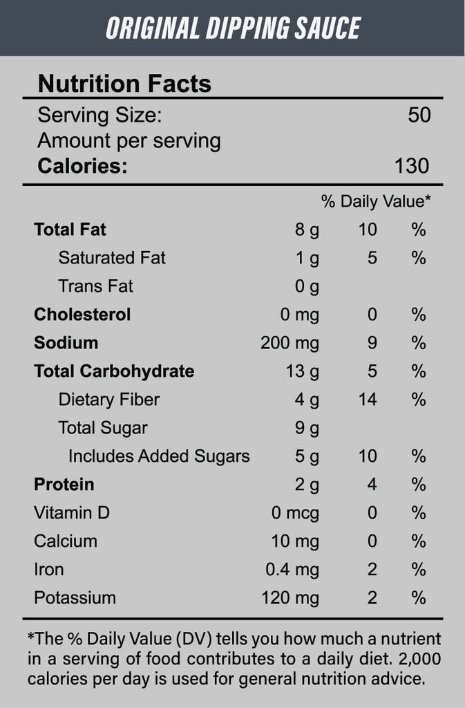 Nutrition Facts of Black Truffle Hot Sauce - Original (80g)