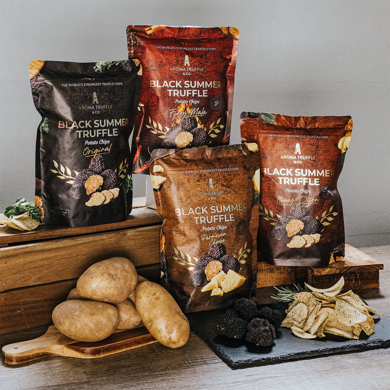 Truffle potato chips