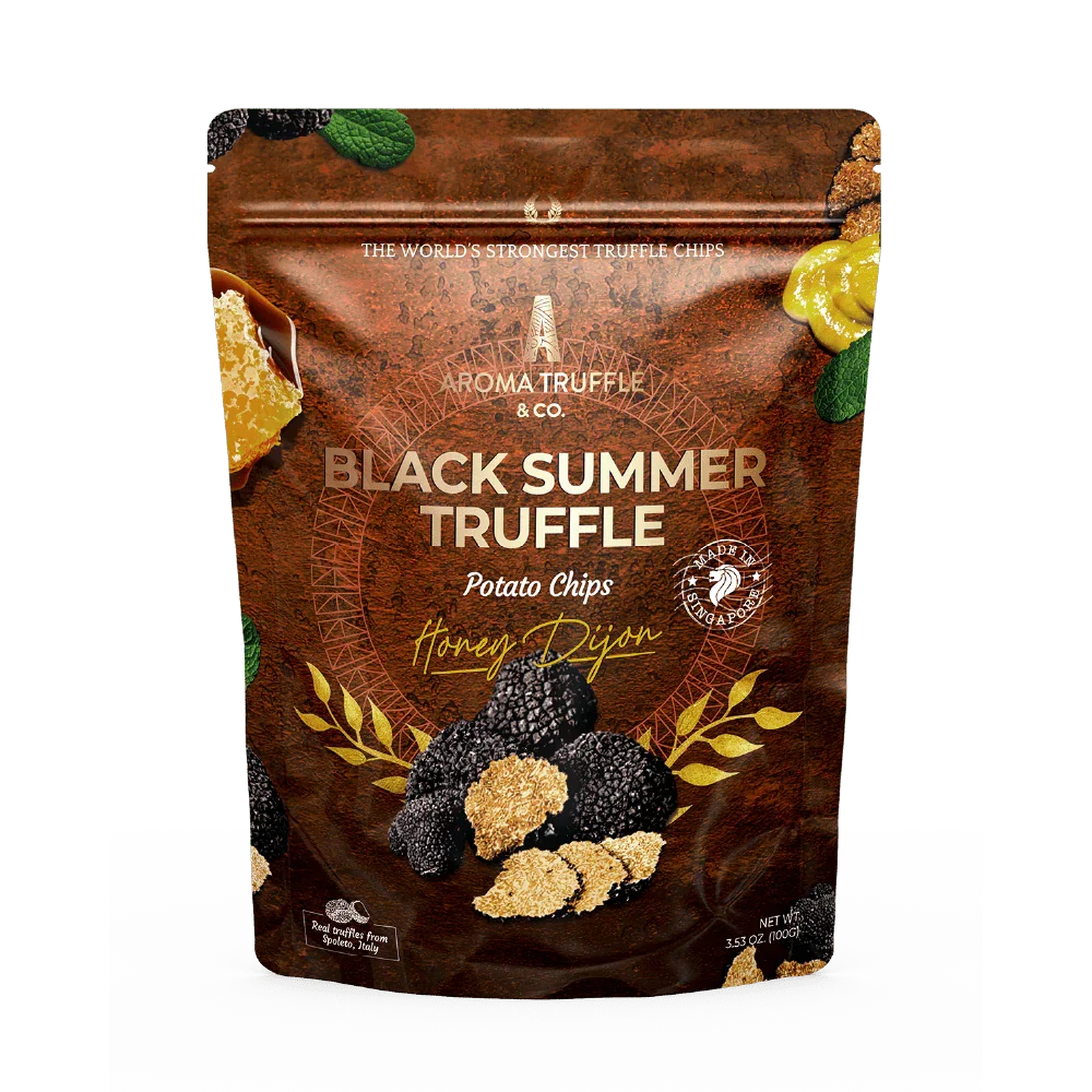 Black Summer Truffle Chips - Honey Dijon (100g) - Aroma Truffle