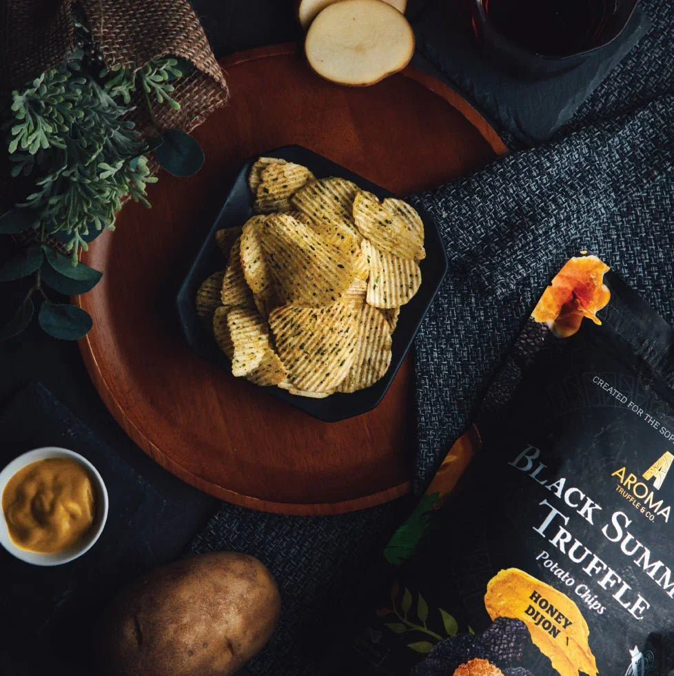 Black Summer Truffle Chips - Honey Dijon (100g) - Aroma Truffle