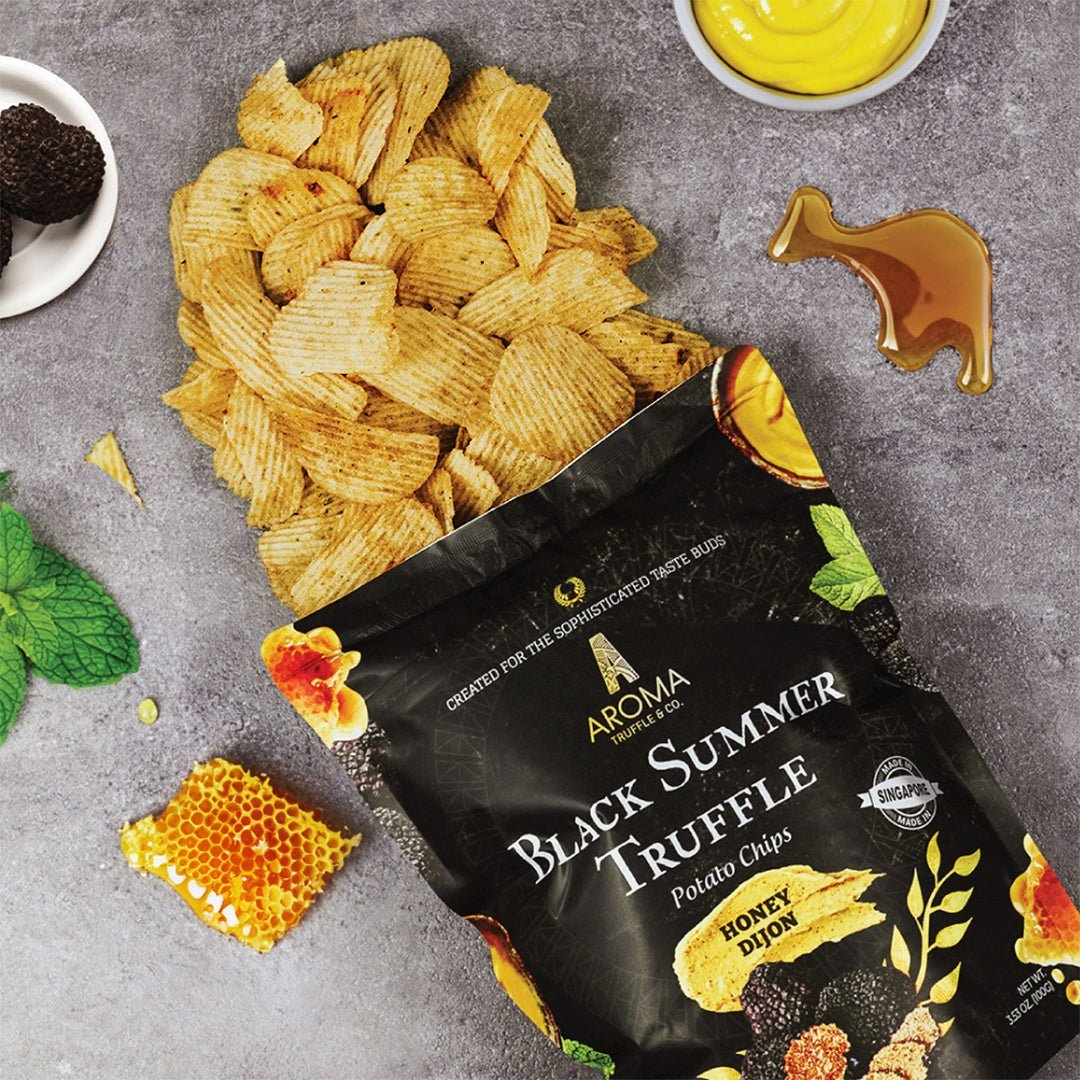 Black Summer Truffle Chips - Honey Dijon (50g) - Aroma Truffle