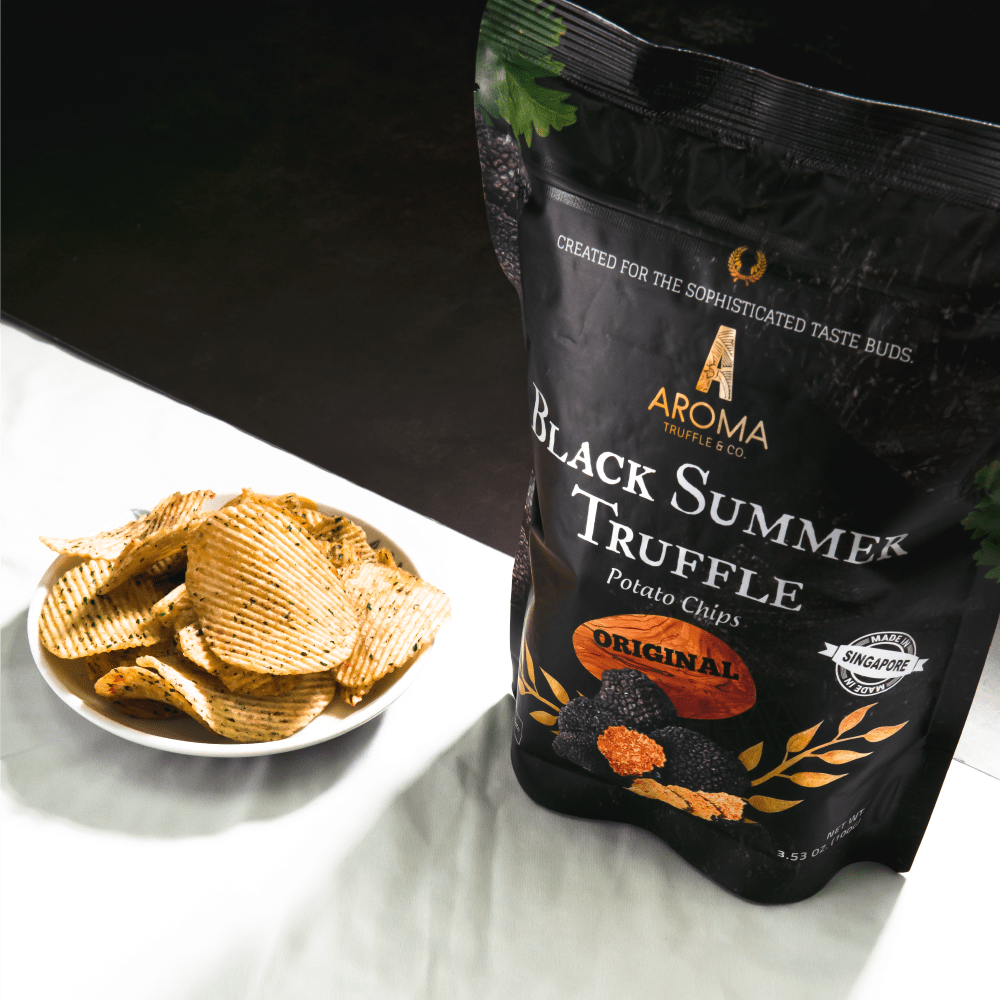 Black Summer Truffle Chips - Original (100g) - Aroma Truffle