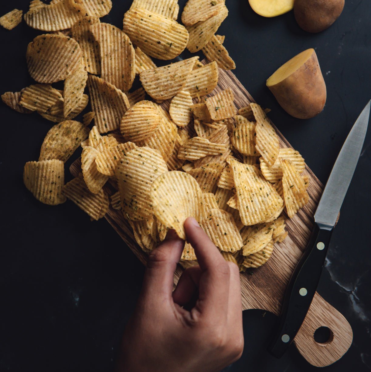 Black Summer Truffle Chips - Original (45g) - Aroma Truffle
