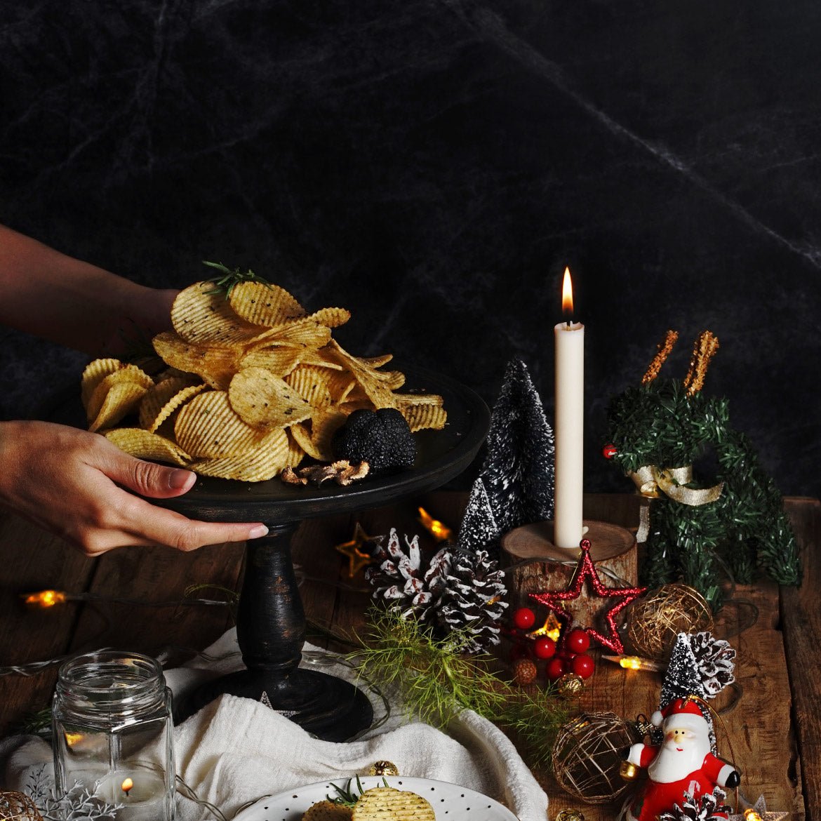 Black Summer Truffle Chips - Smoked Hickory (100g) - Aroma Truffle