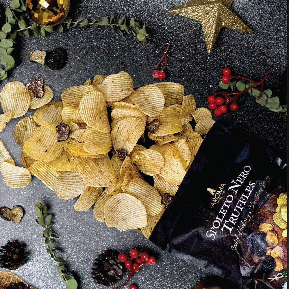Black Summer Truffle Chips - Smoked Hickory (100g) - Aroma Truffle