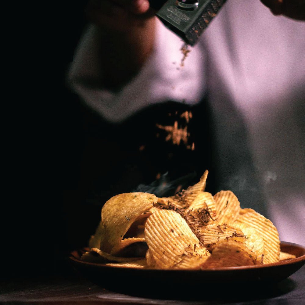 Black Summer Truffle Chips - Smoked Hickory (100g) - Aroma Truffle