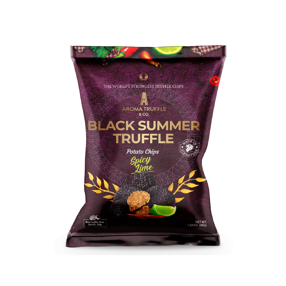 Black Summer Truffle Chips - Spicy Lime (45g) - Aroma Truffle
