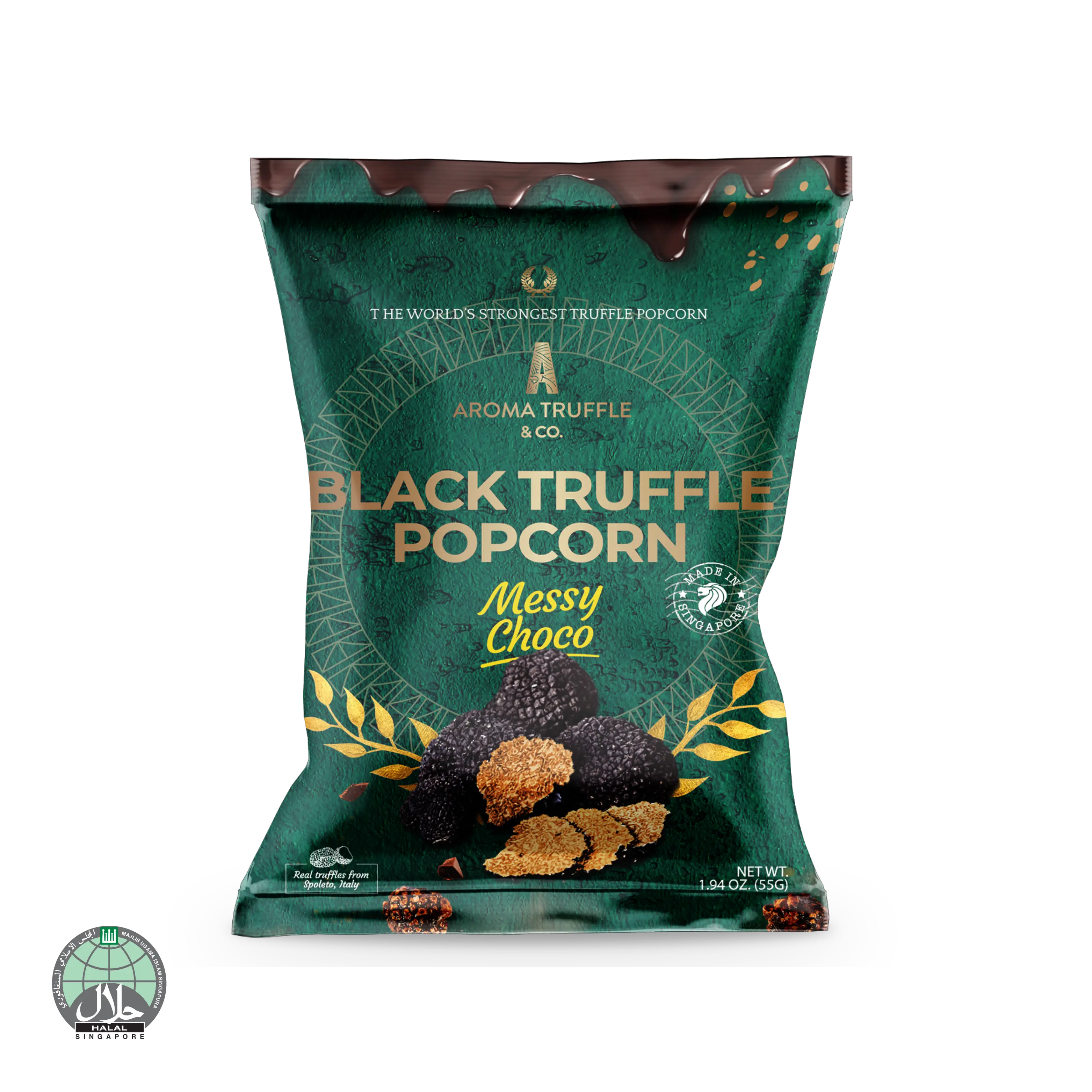 Black Truffle Popcorn - Messy Choco (55g) - Aroma Truffle