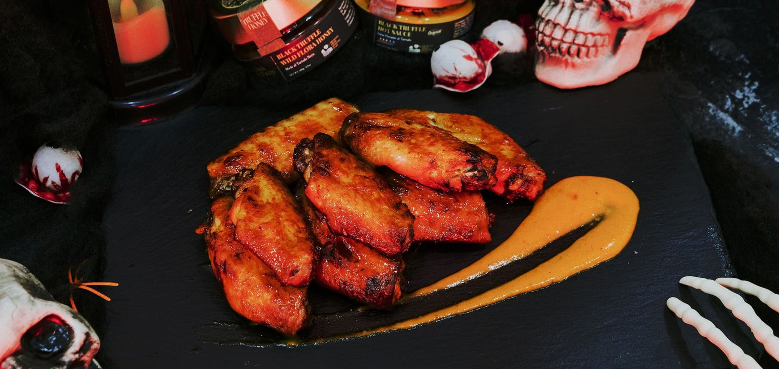 Devil's Wings with Truffle Hot Sauce and Truffle Honey - Aroma Truffle