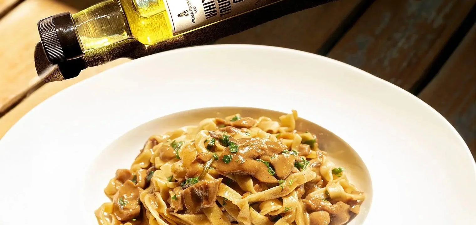Truffle Tagliatelle and Porcini Mushrooms - Aroma Truffle