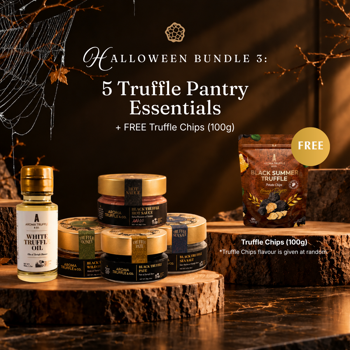 Halloween Bundle 3: 5 Truffle Pantry Essentials + Free Truffle Chips
