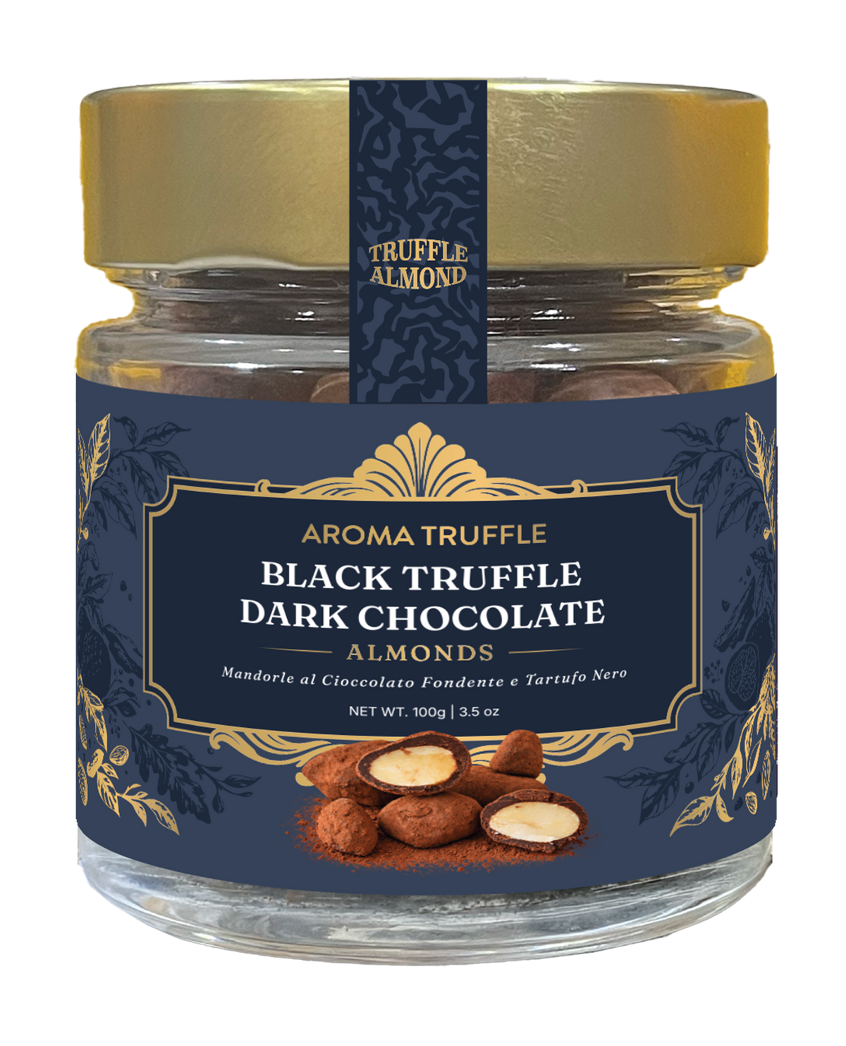 Black Truffle Dark Chocolate Almonds (100g)