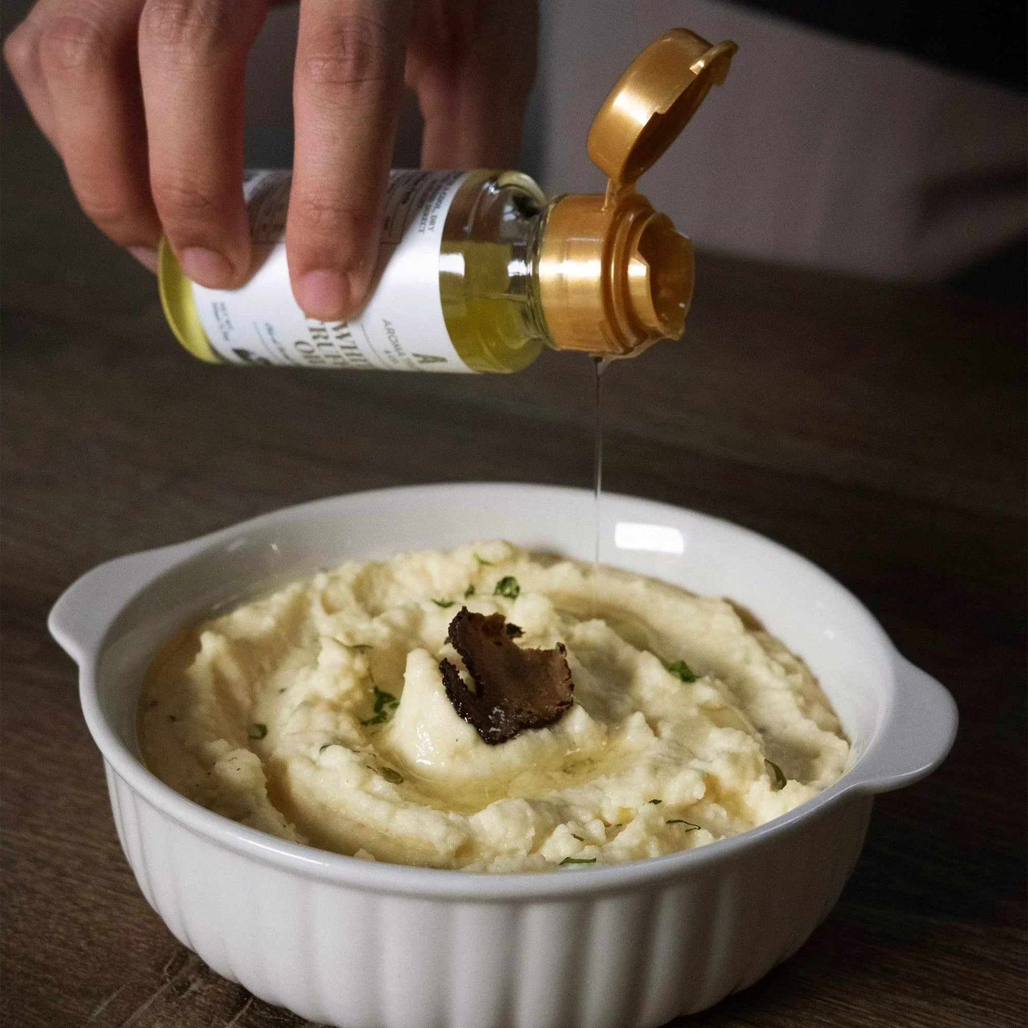 White truffle oil mashed potato