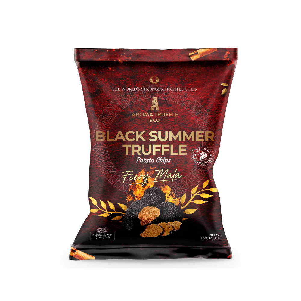 Black Summer Truffle Chips - Fiery Mala (45g) - Aroma Truffle