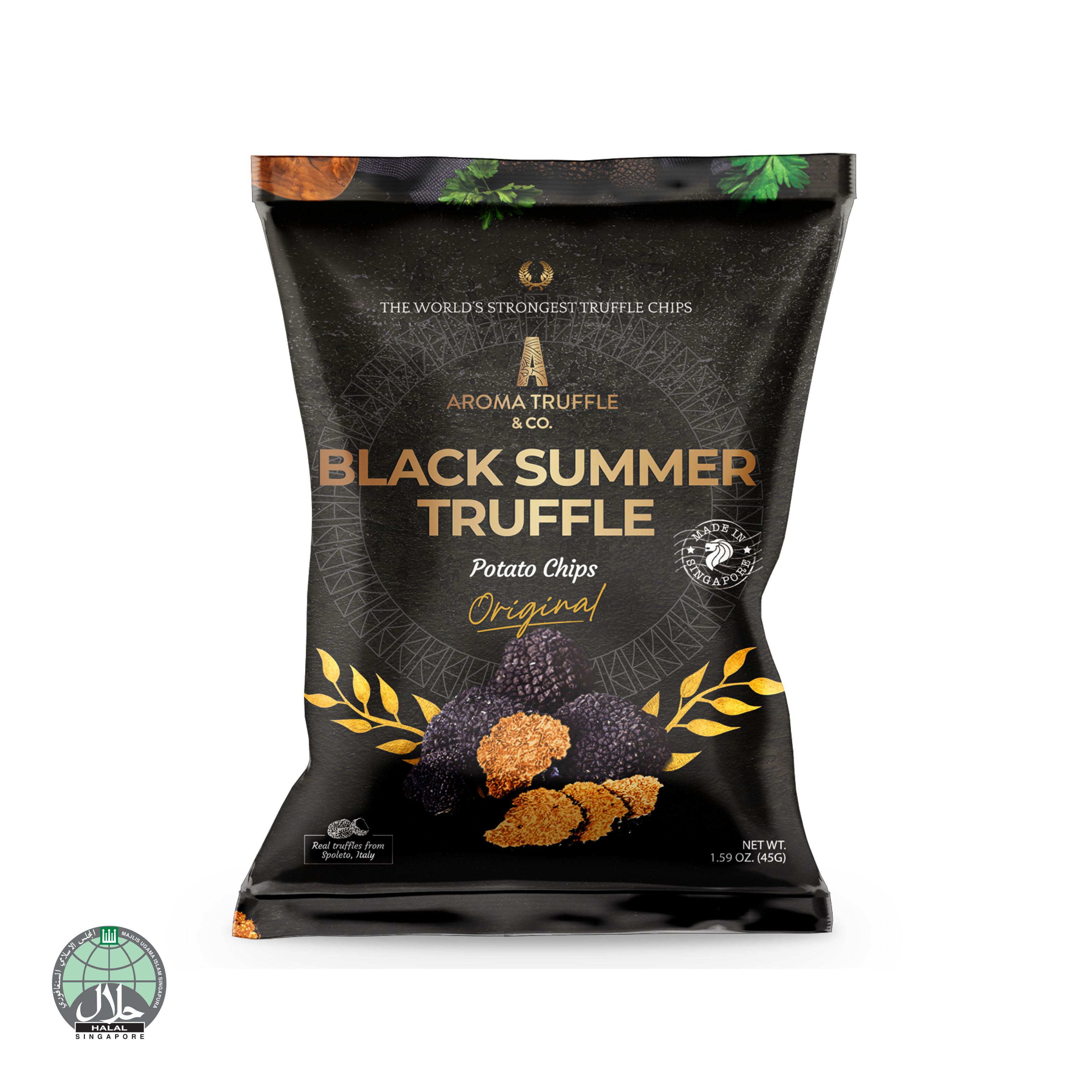 Black Summer Truffle Chips - Original (45g) - Aroma Truffle