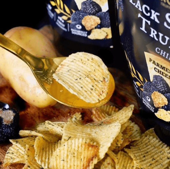 Black Summer Truffle Chips - Parmesan Cheese (45g) - Aroma Truffle