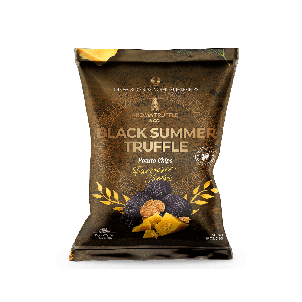 Black Summer Truffle Chips - Parmesan Cheese (45g) - Aroma Truffle