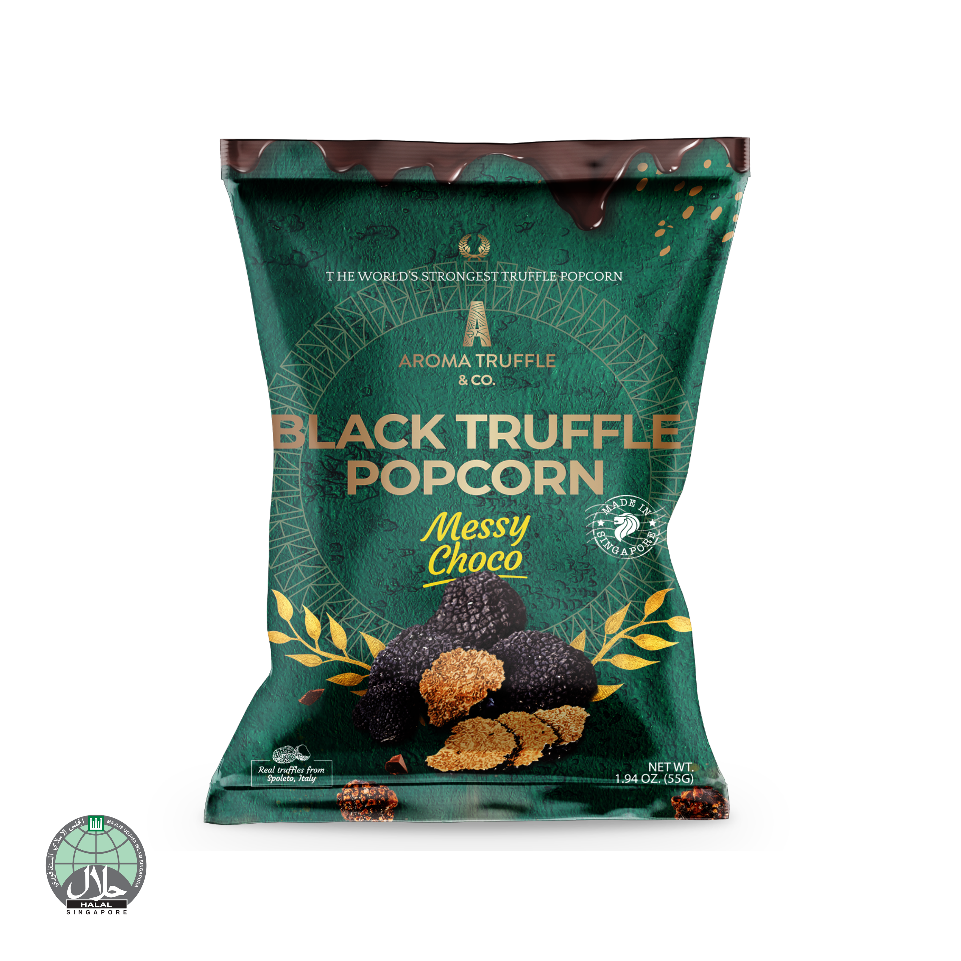 Black Truffle Popcorn - Messy Choco (55g) - Aroma Truffle