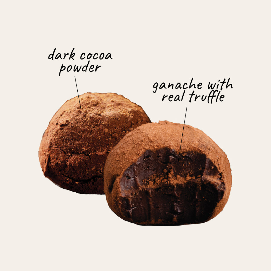 dark chocolate truffle