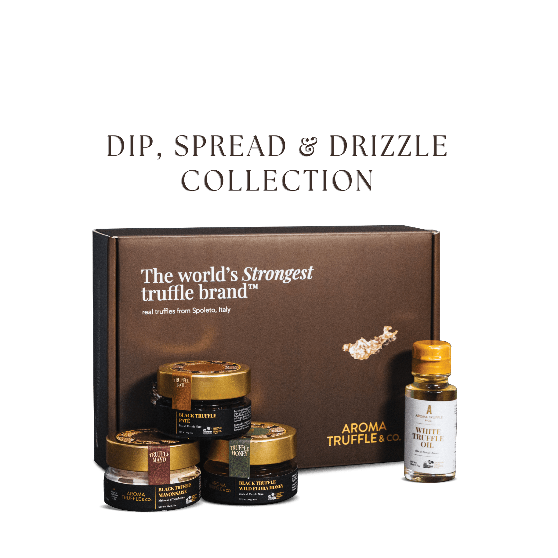 Truffle Condiment Gift Set - Dip, Spread & Drizzle Collection - Aroma Truffle