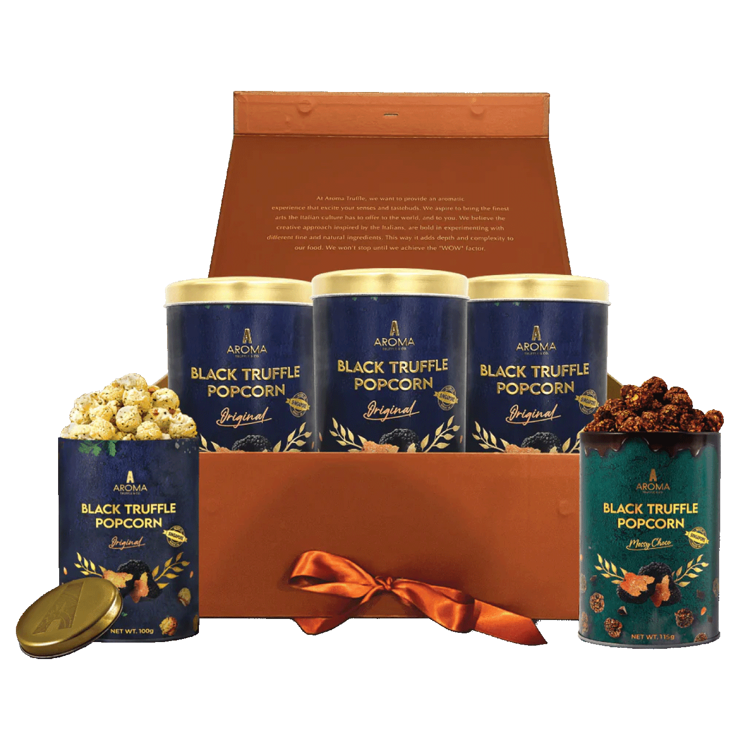 Trufflicious Gift Box B: 5 x Black Truffle Popcorn - Aroma Truffle