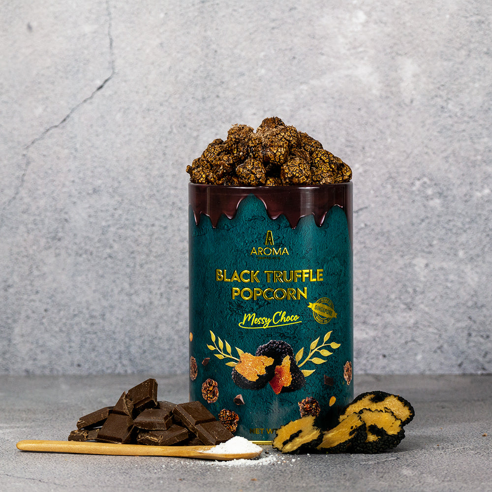 Black Truffle Popcorn Messy Choco by Aroma Truffle
